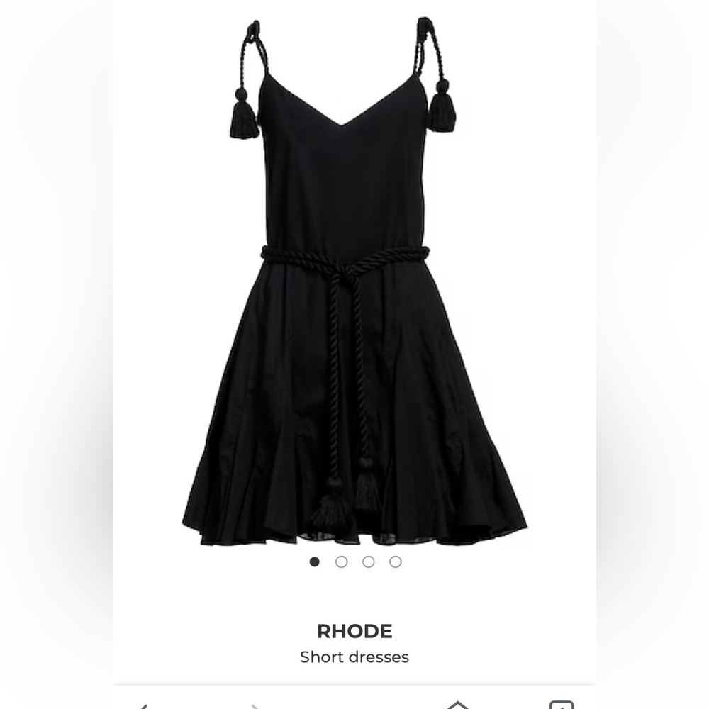 Rhode black short cocktail dress size L